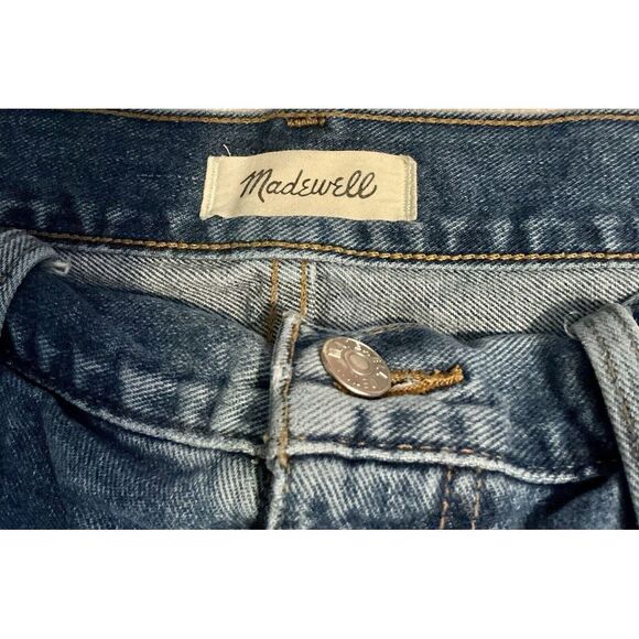 Madewell Women's Size 32 Blue The Mom Jean Shorts - Picture 2 of 5
